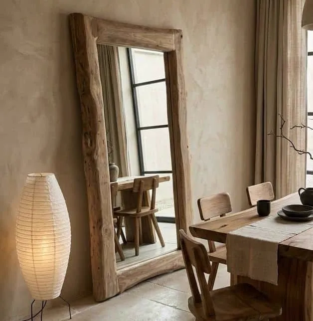 Tree Trunk Mirror Teak - World of Brosi