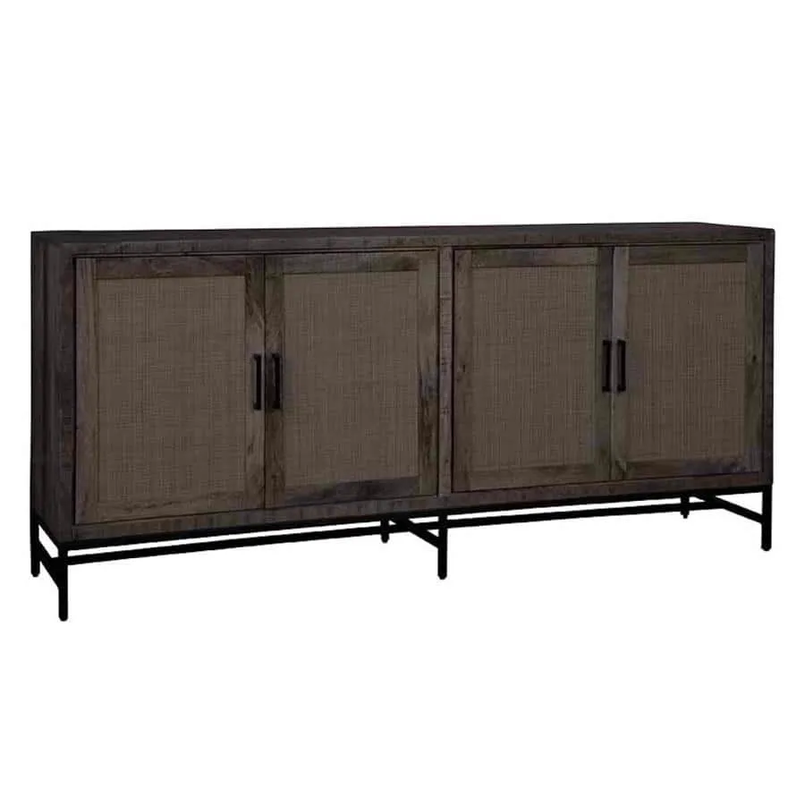 Sideboard Carini black 200 cm - Tower Living