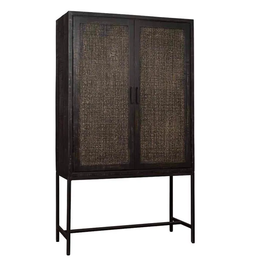 Storage cabinet Carini black 110 cm - Tower Living