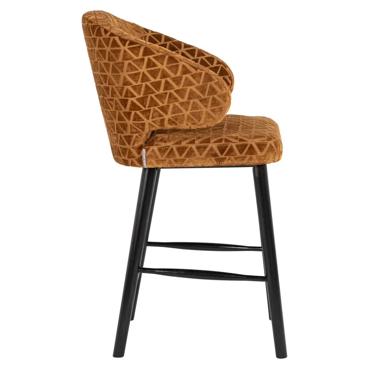 Counter Stool Indigo old gold triangle - Richmond Interiors