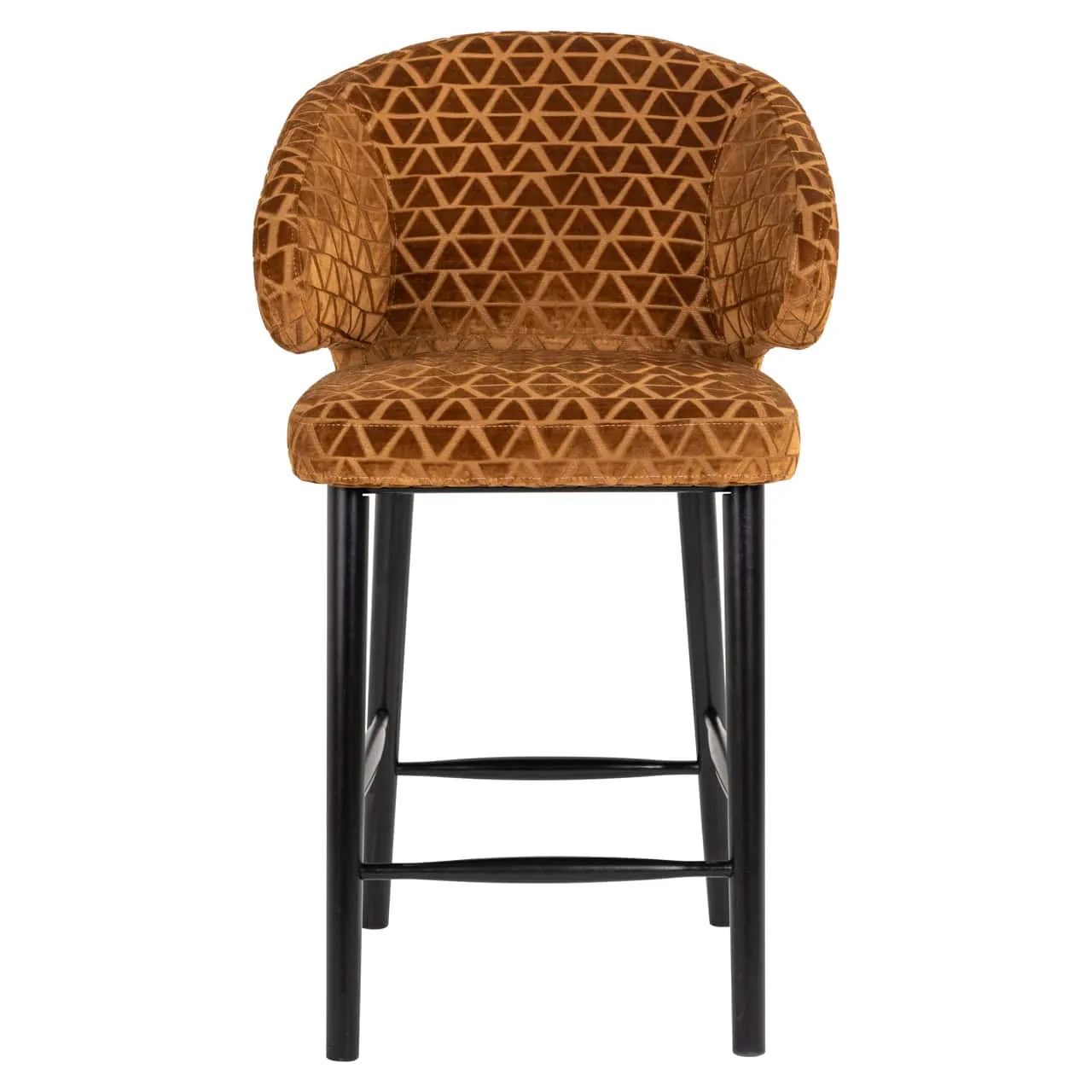 Counter Stool Indigo old gold triangle - Richmond Interiors