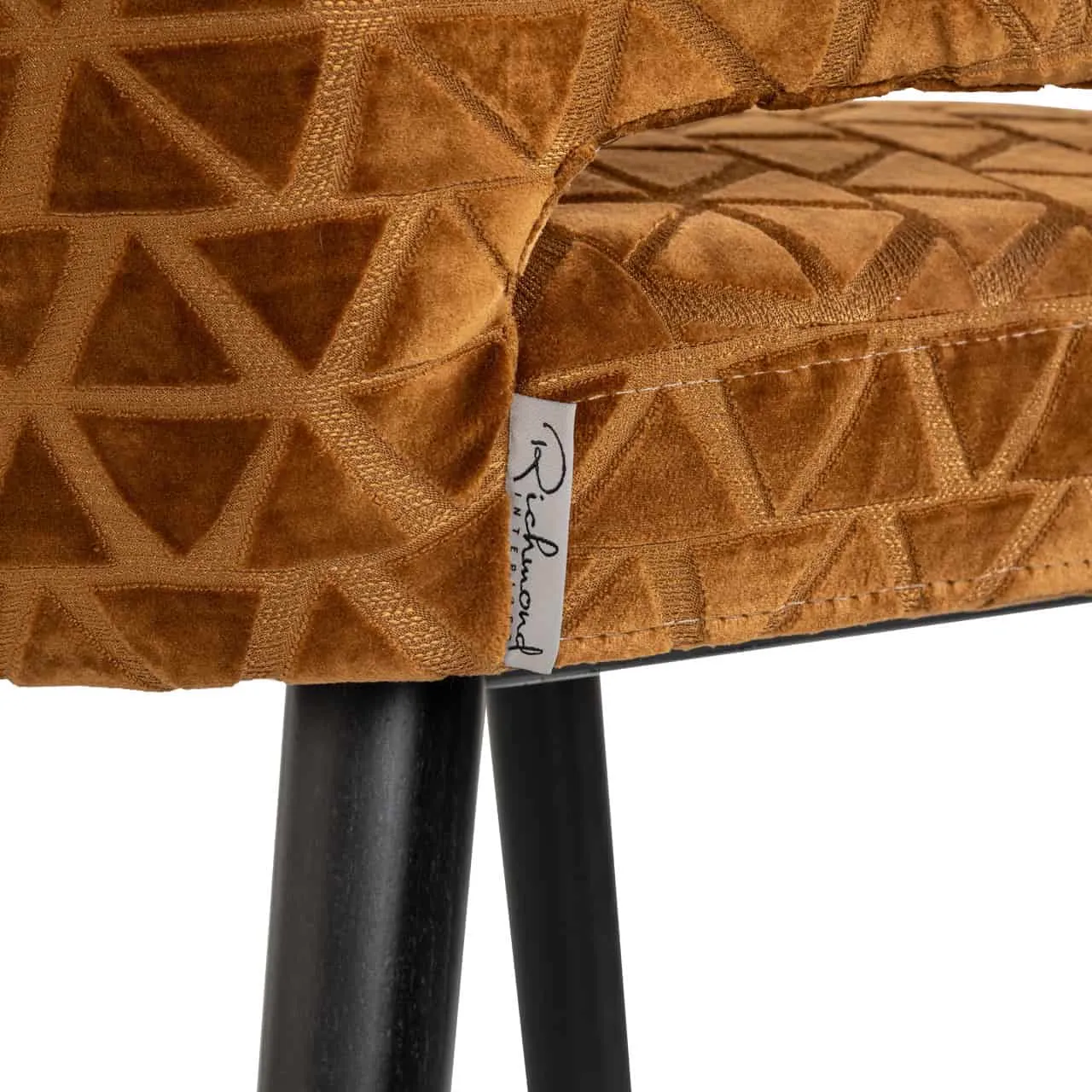 Counter Stool Indigo old gold triangle - Richmond Interiors