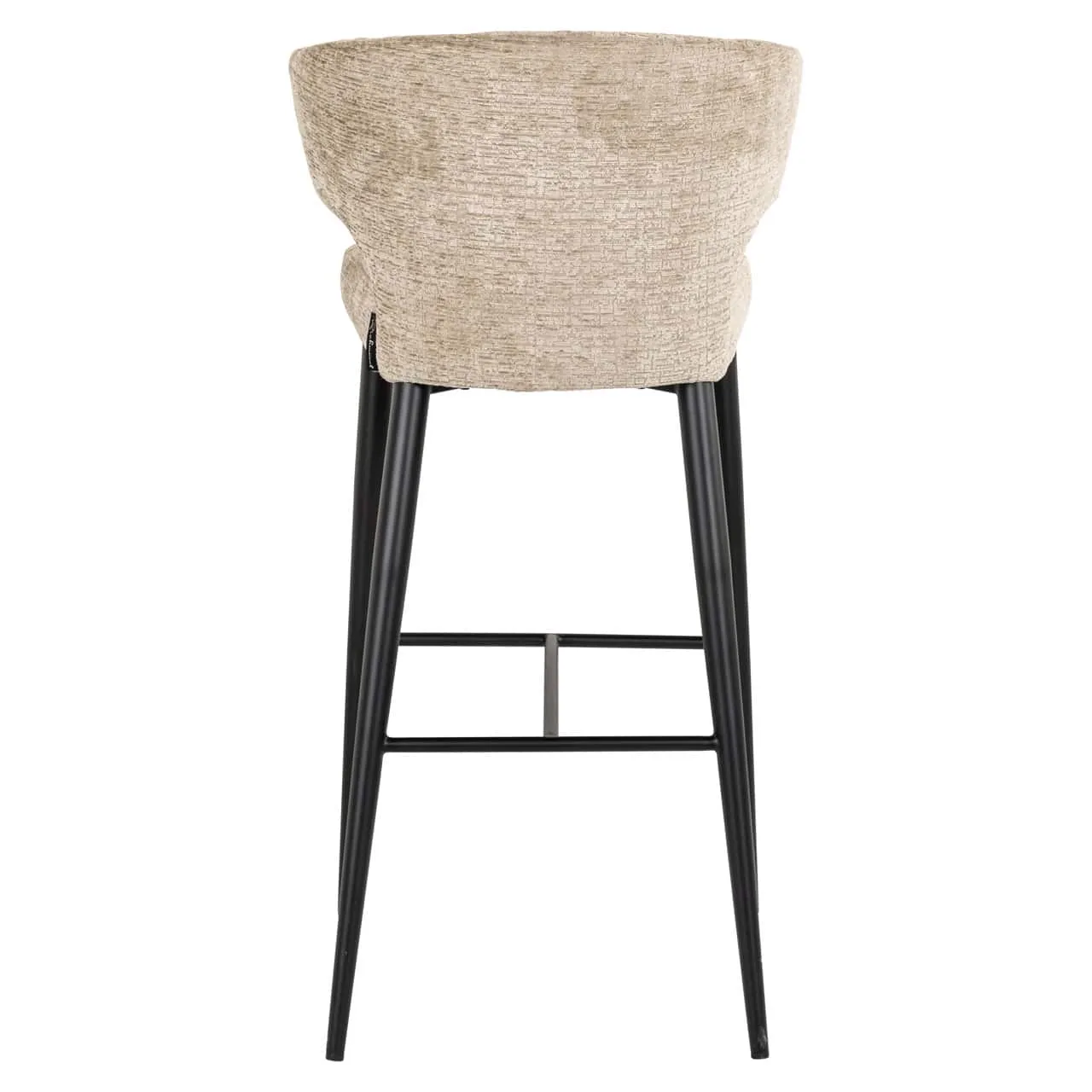 Barhocker Taylor Desert Fusion Fire Retardant von hinten gesehen auf weißem Hintergrund - Richmond Interiors