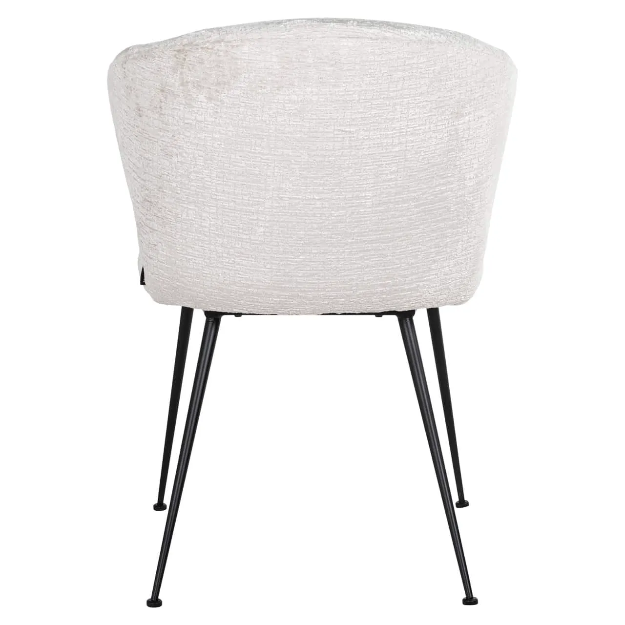 Eetkamerstoel Xandra cream fusion van achteren gezien op een witte achtergrond - Richmond Interiors
