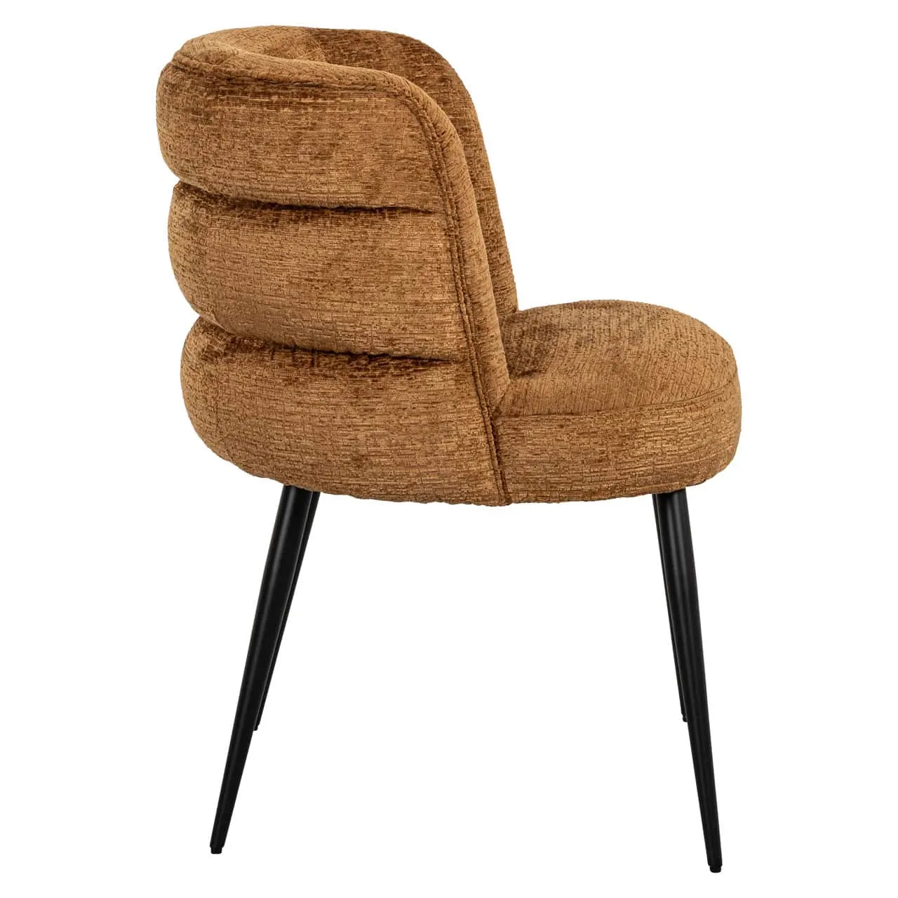 Esszimmerstuhl Stella Cognac Fusion, schräg von hinten auf weißem Hintergrund - Richmond Interiors