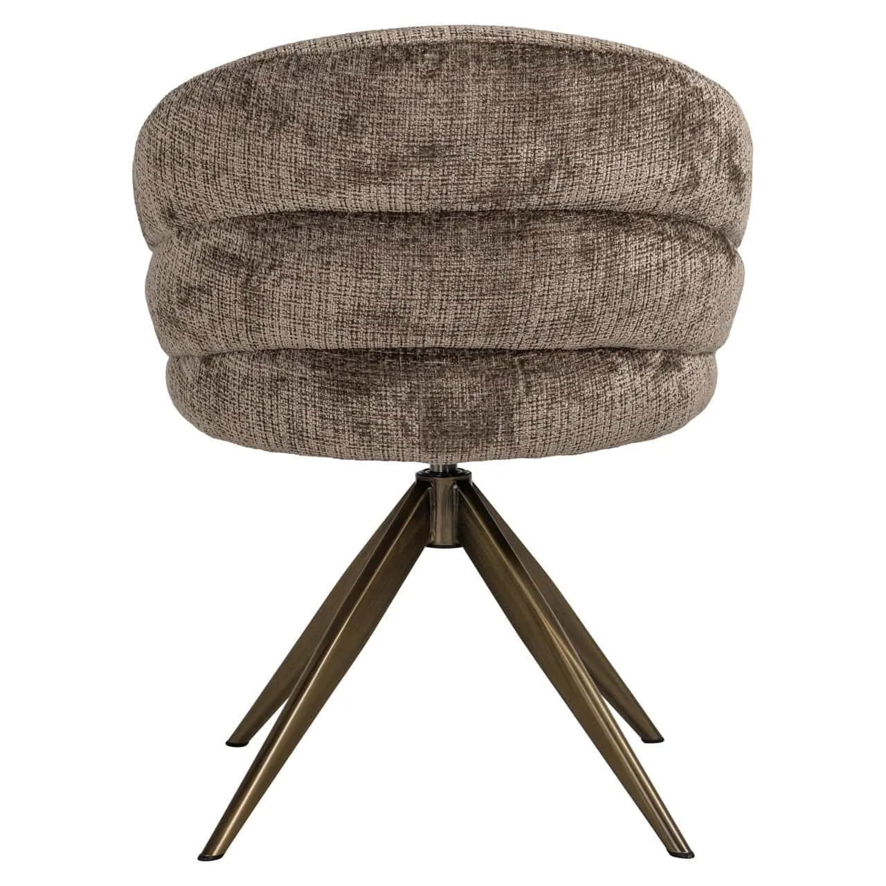 Esszimmerstuhl Zendaya niagara stone swivel von hinten auf weißem Hintergrund - Richmond Interiors