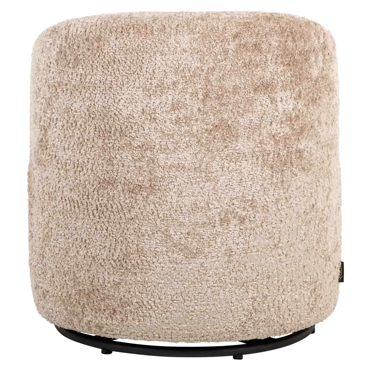 Lounge stoel Jackie sheep natural swivel kids, van voren gefotografeerd op een witte achtergrond - Richmond Interiors