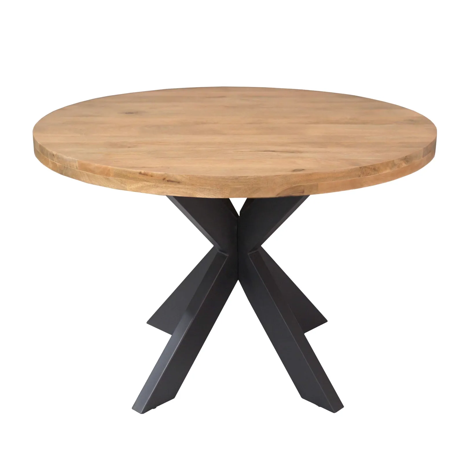 Round dining table Dakota Natural Mango Wood 120 cm - Starfurn