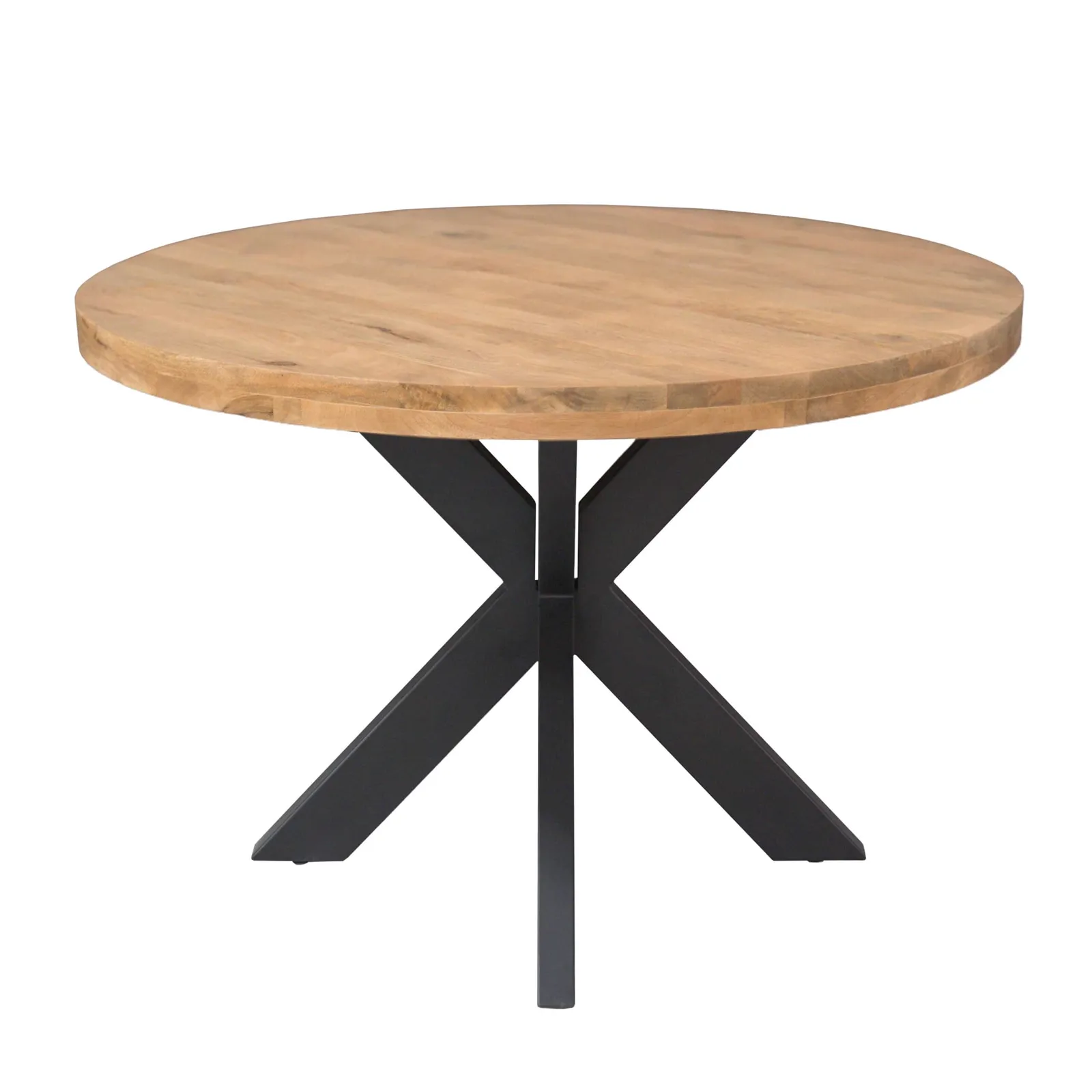 Round dining table Dakota Natural Mango Wood 120 cm - Starfurn