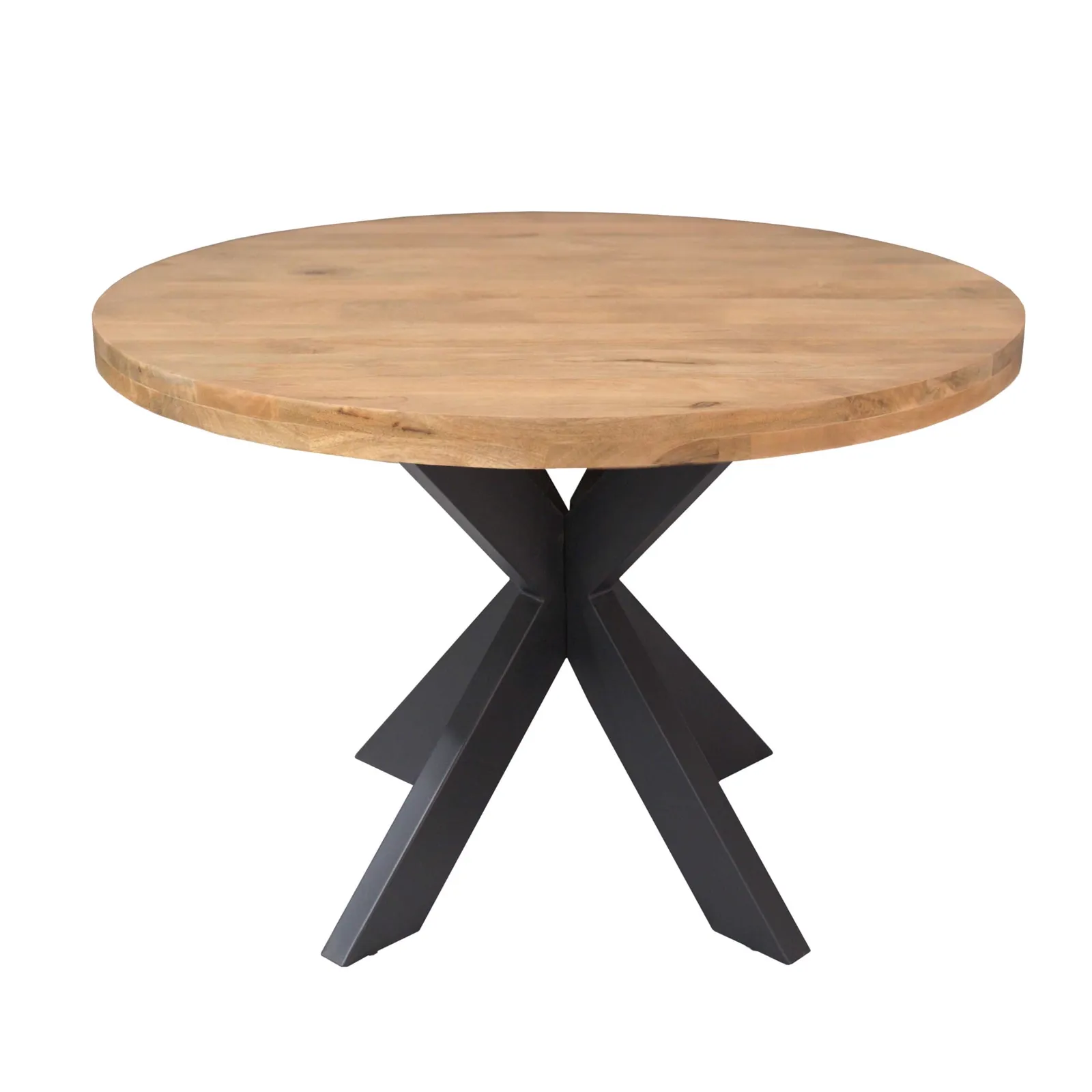 Round Dining Table Dakota Natural Mango wood 130 cm - Starfurn