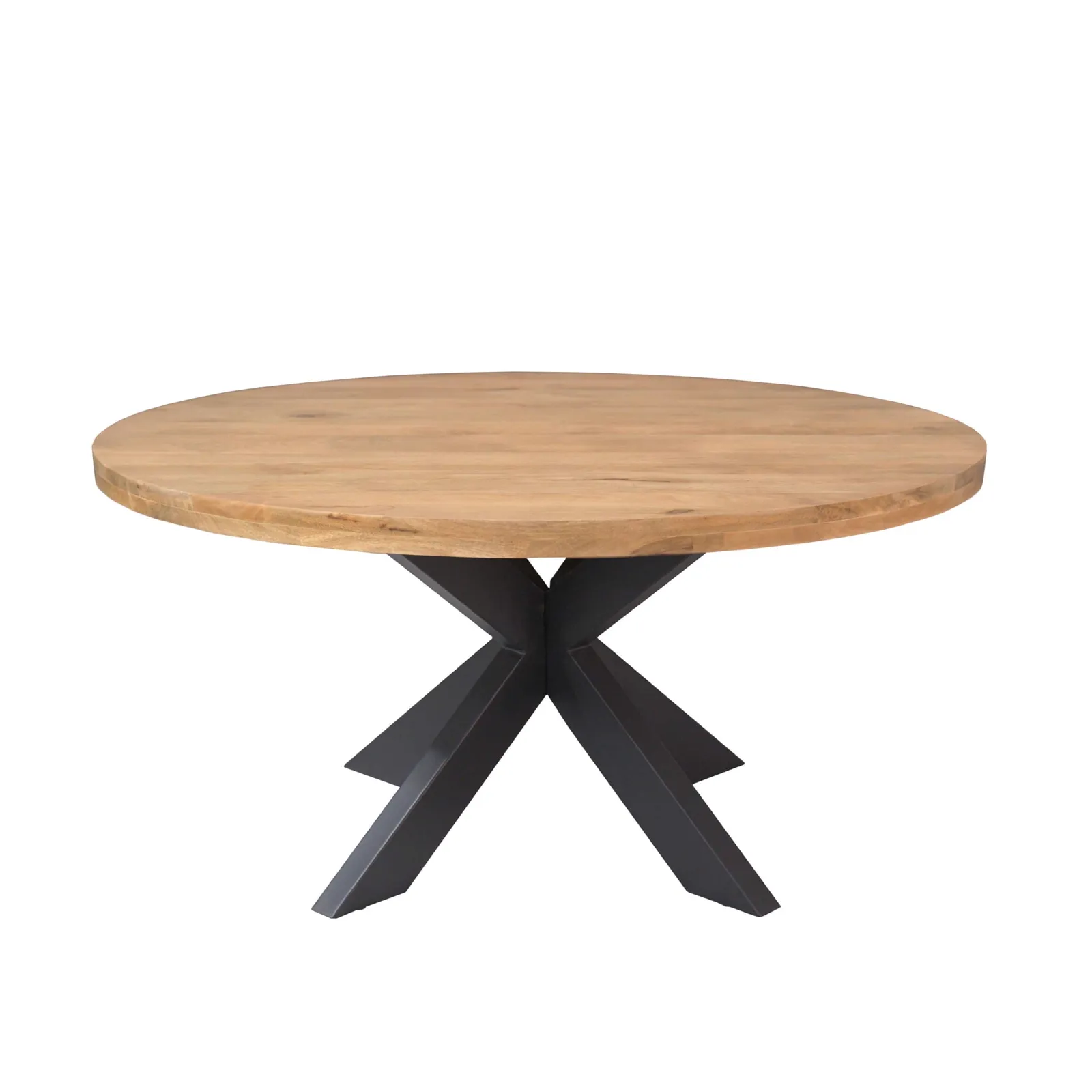 Round dining table Dakota Natural Mango Wood 150 cm - Starfurn