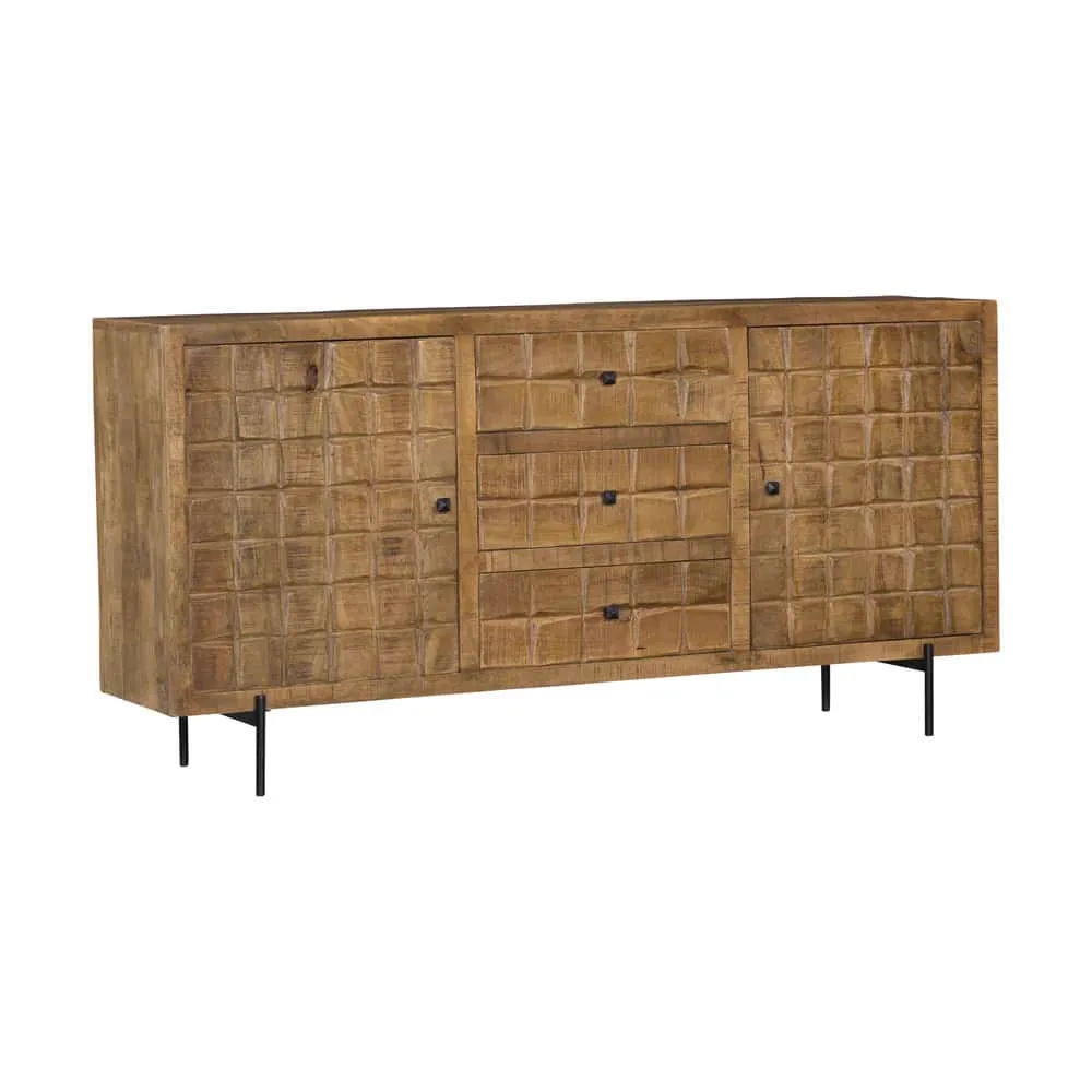 Sideboard Brandy Natural Mango Wood 160 cm - Starfurn