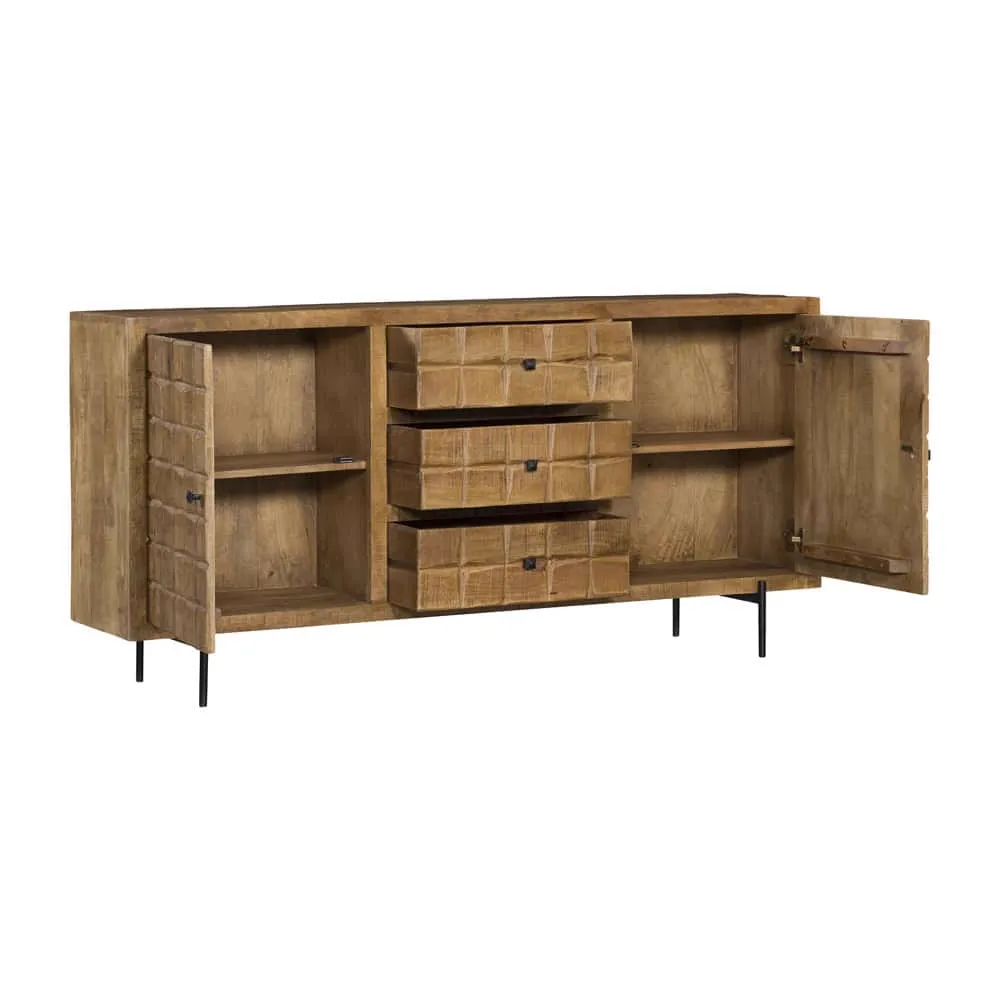 Sideboard Brandy Natural Mango Wood 160 cm - Starfurn