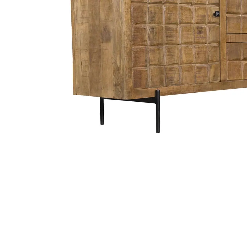 Sideboard Brandy Natural Mango Wood 160 cm - Starfurn
