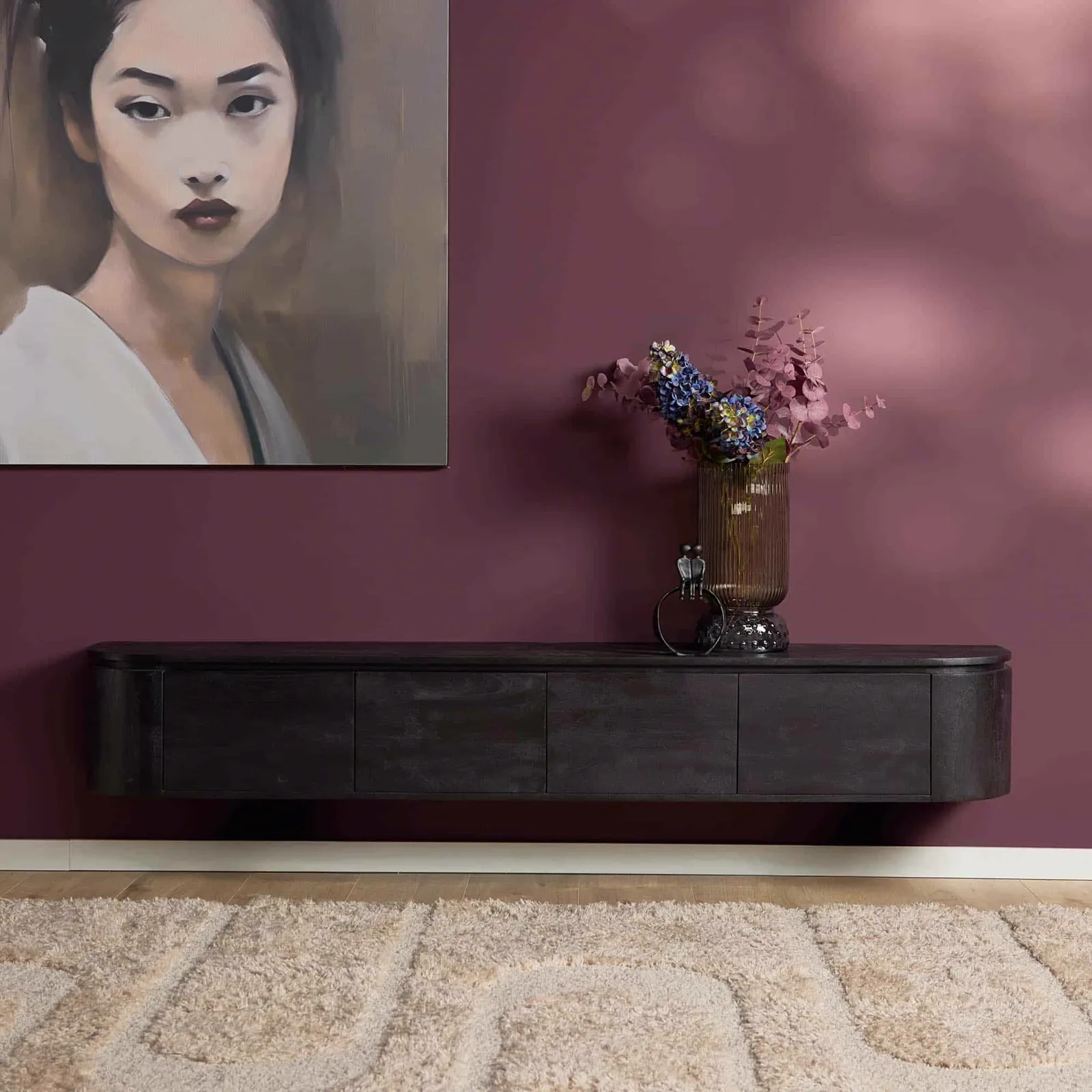 TV unit Excellent Black | 200 cm - Starfurn