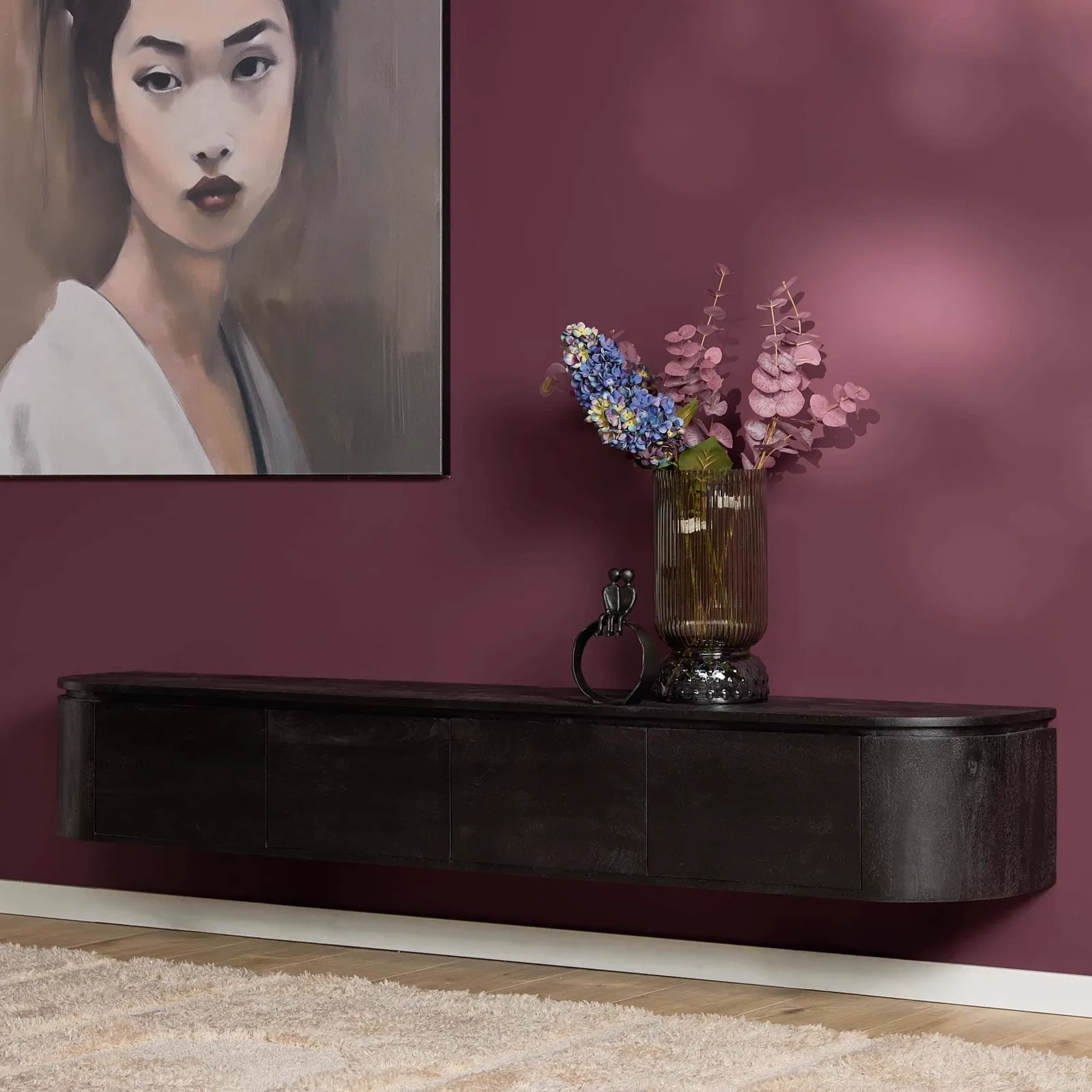 TV unit Excellent Black | 200 cm - Starfurn