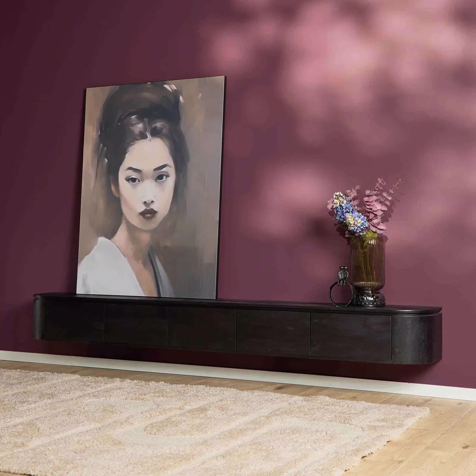 TV unit Excellent Black | 280 cm - Starfurn