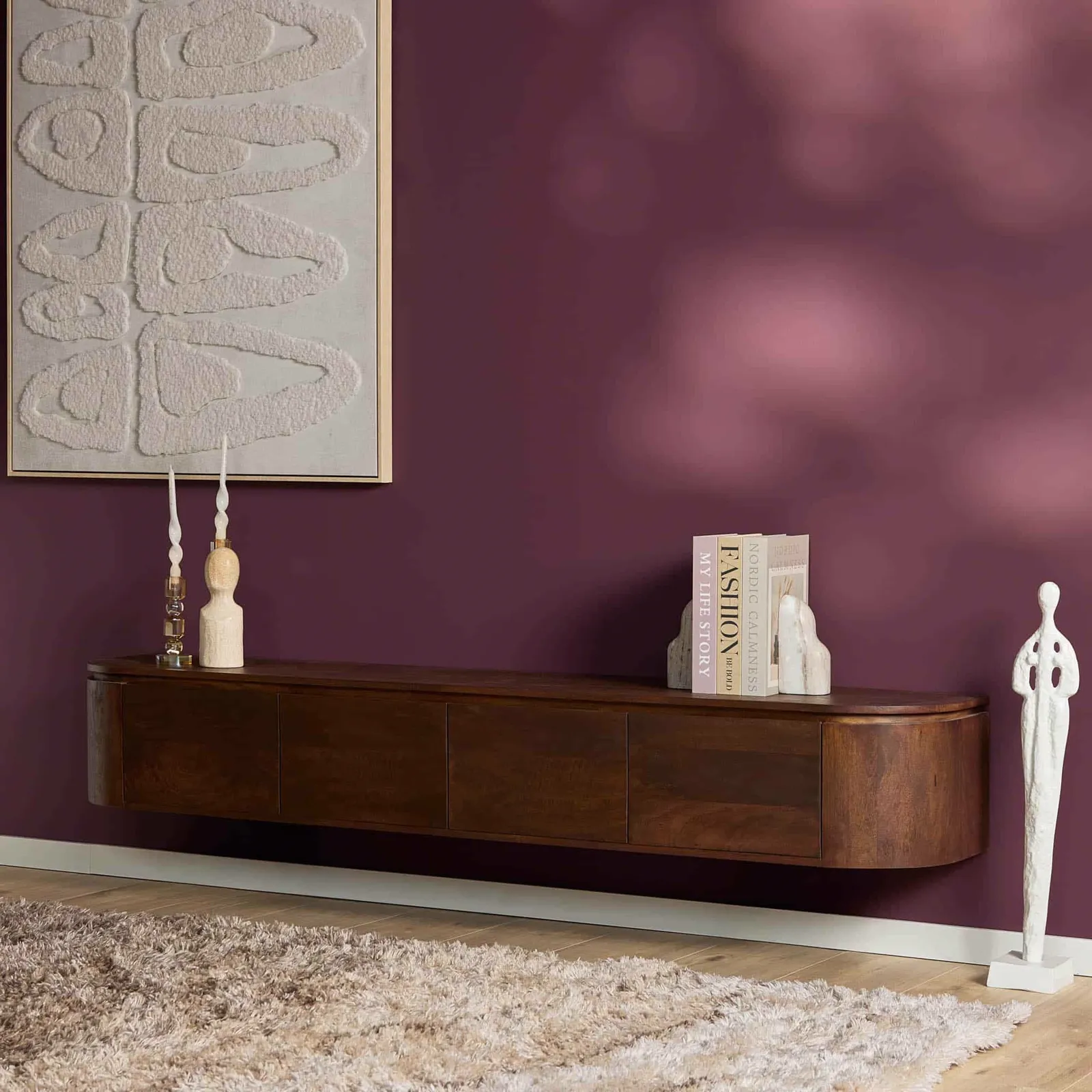 TV unit Excellent Brown | 200 cm - Starfurn