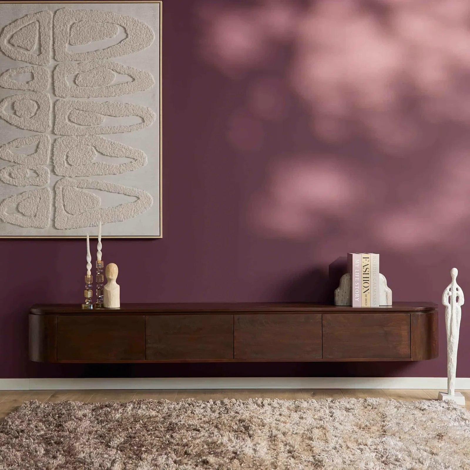 TV unit Excellent Brown | 240 cm - Starfurn