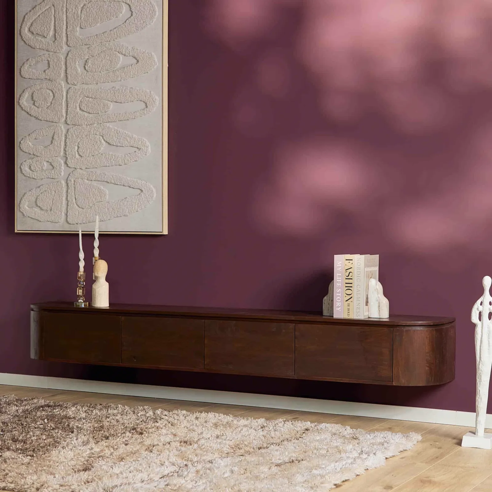 TV unit Excellent Brown | 240 cm - Starfurn
