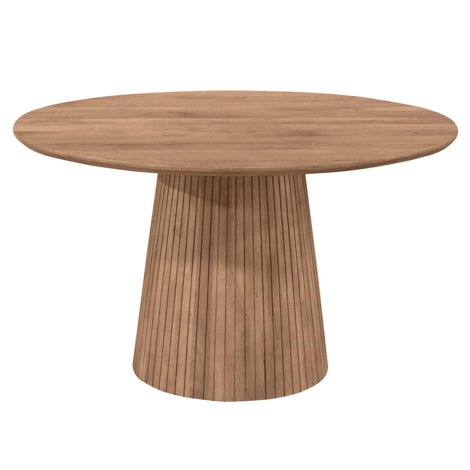 Round dining table Solana Natural Mango Wood 150 cm - Starfurn