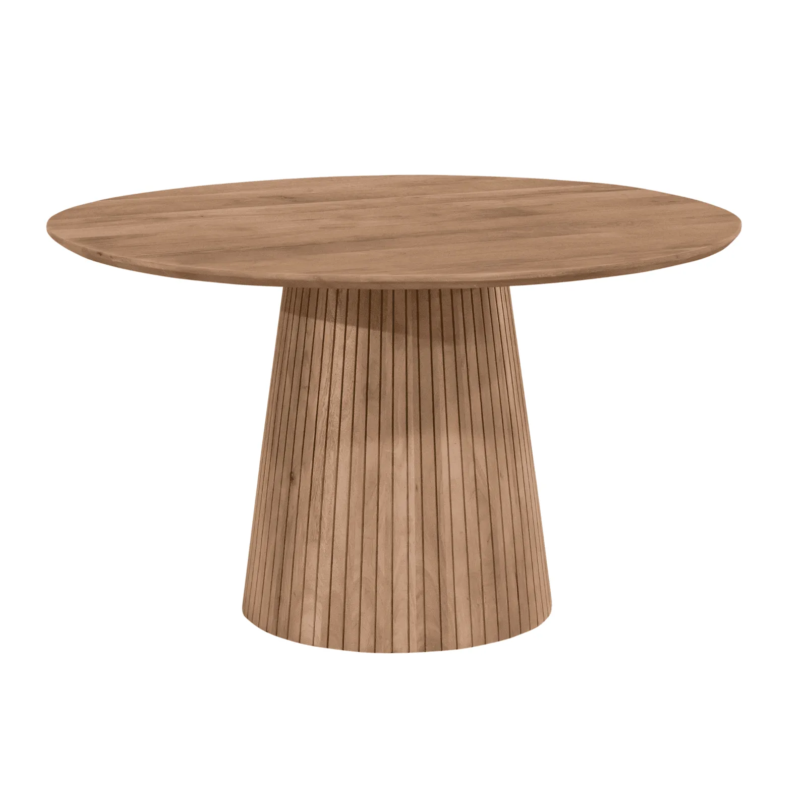 Round dining table Solana Natural Mango Wood 150 cm - Starfurn