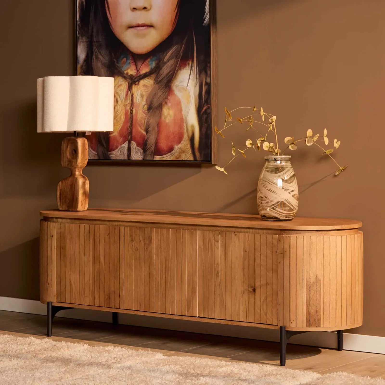 TV Unit Solana | 165 cm | Natural - Starfurn
