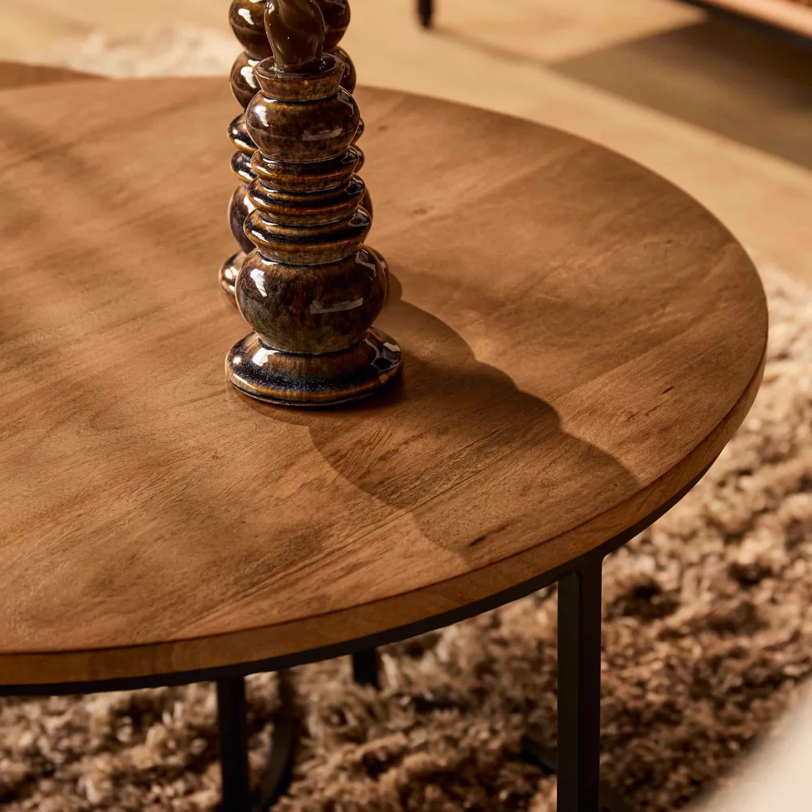 Coffee Table Madison Natural | 70 cm | Set of 2 - Starfurn