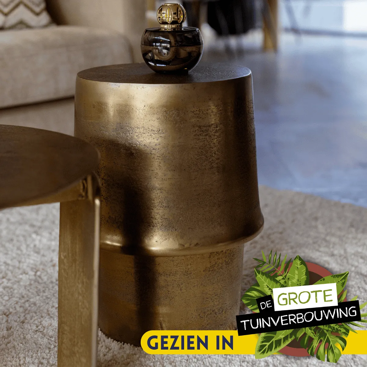 Side Table Glamor Gold Aluminium 30 cm - Starfurn