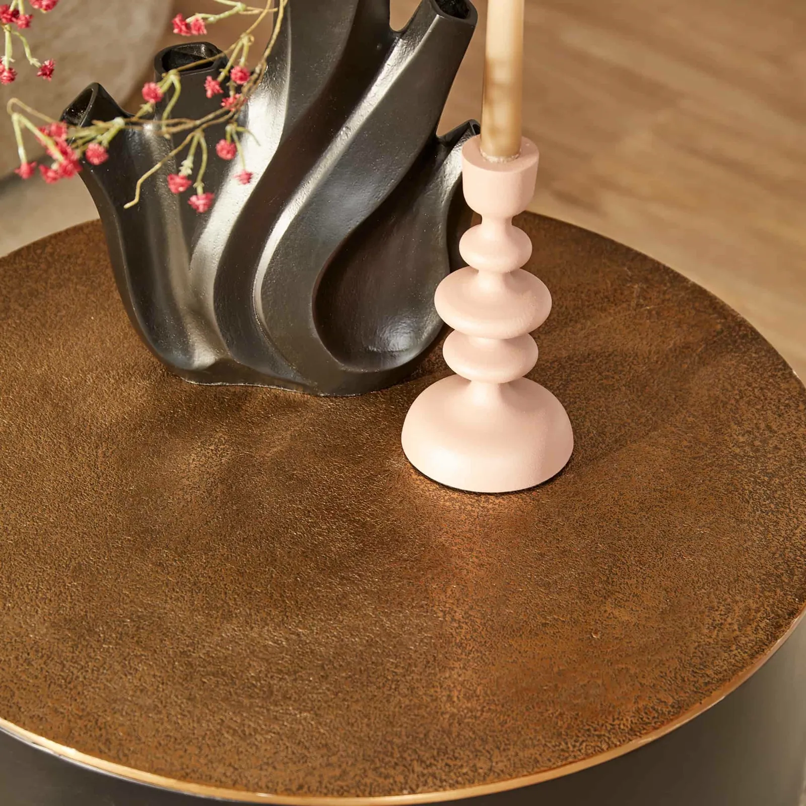 Fiore Black Coffee Table | 60 cm - Starfurn