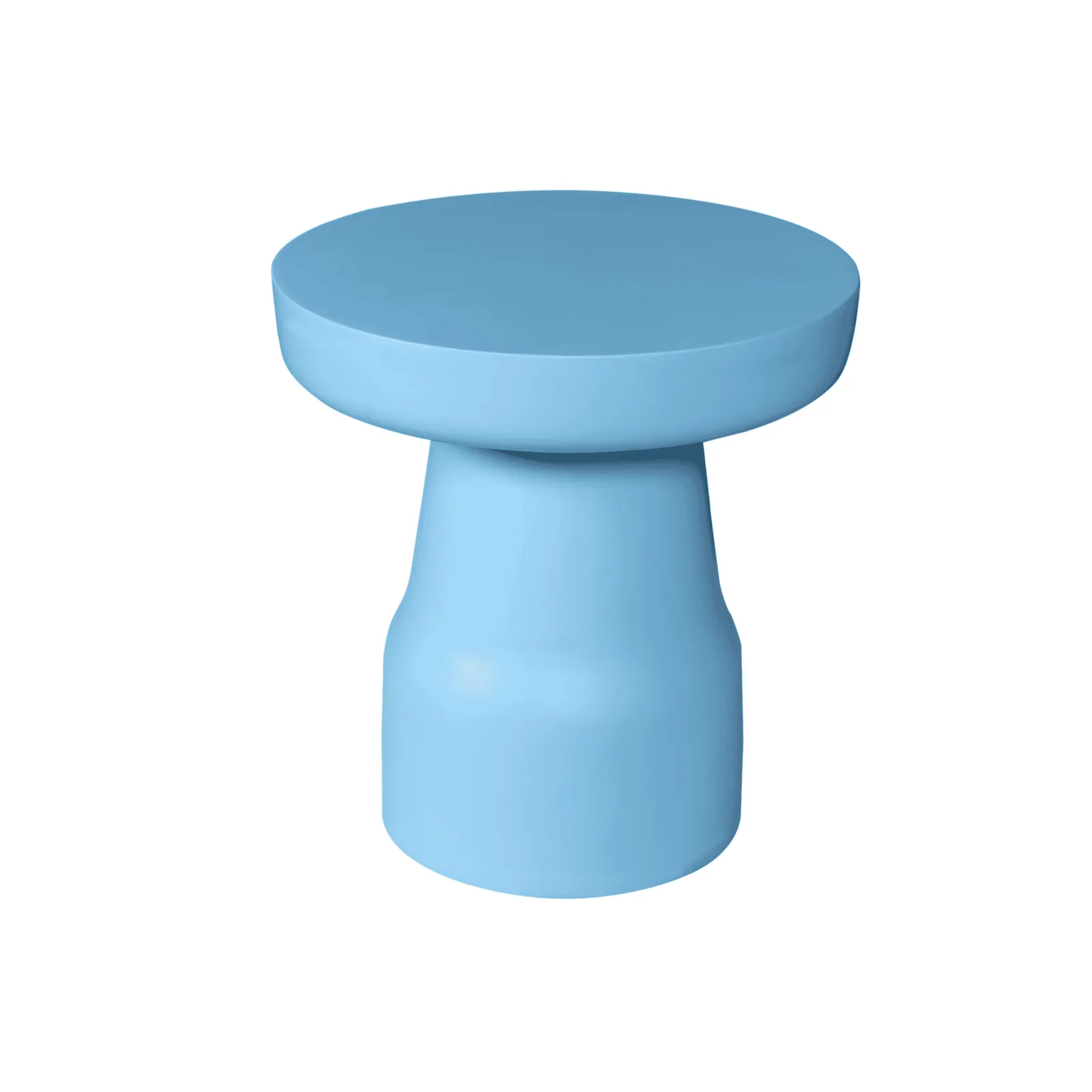 Side Table Drum Blue Mango Wood 40 cm - Starfurn