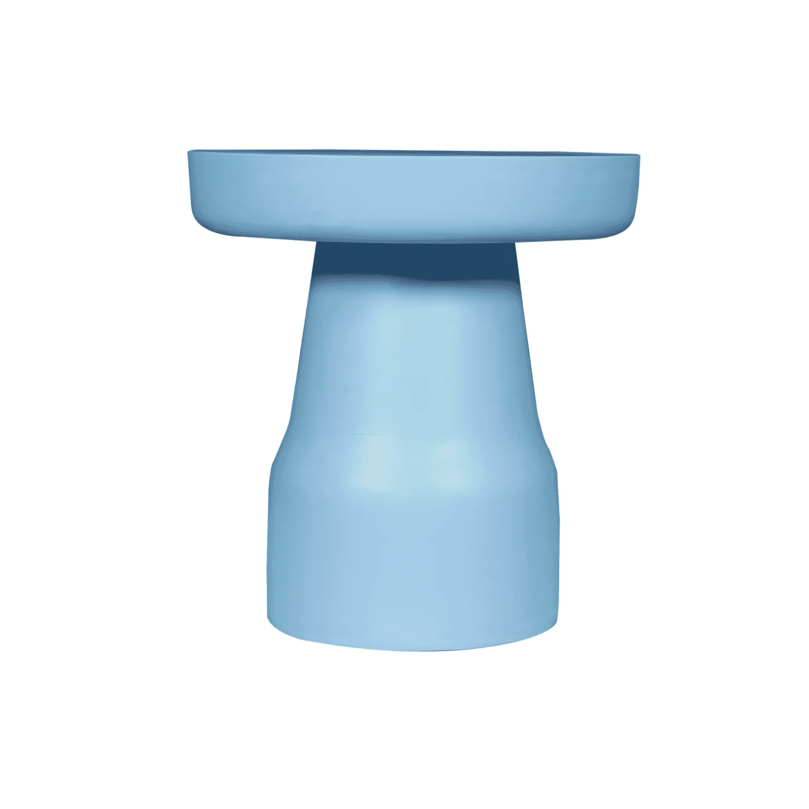 Side Table Drum Blue Mango Wood 40 cm - Starfurn