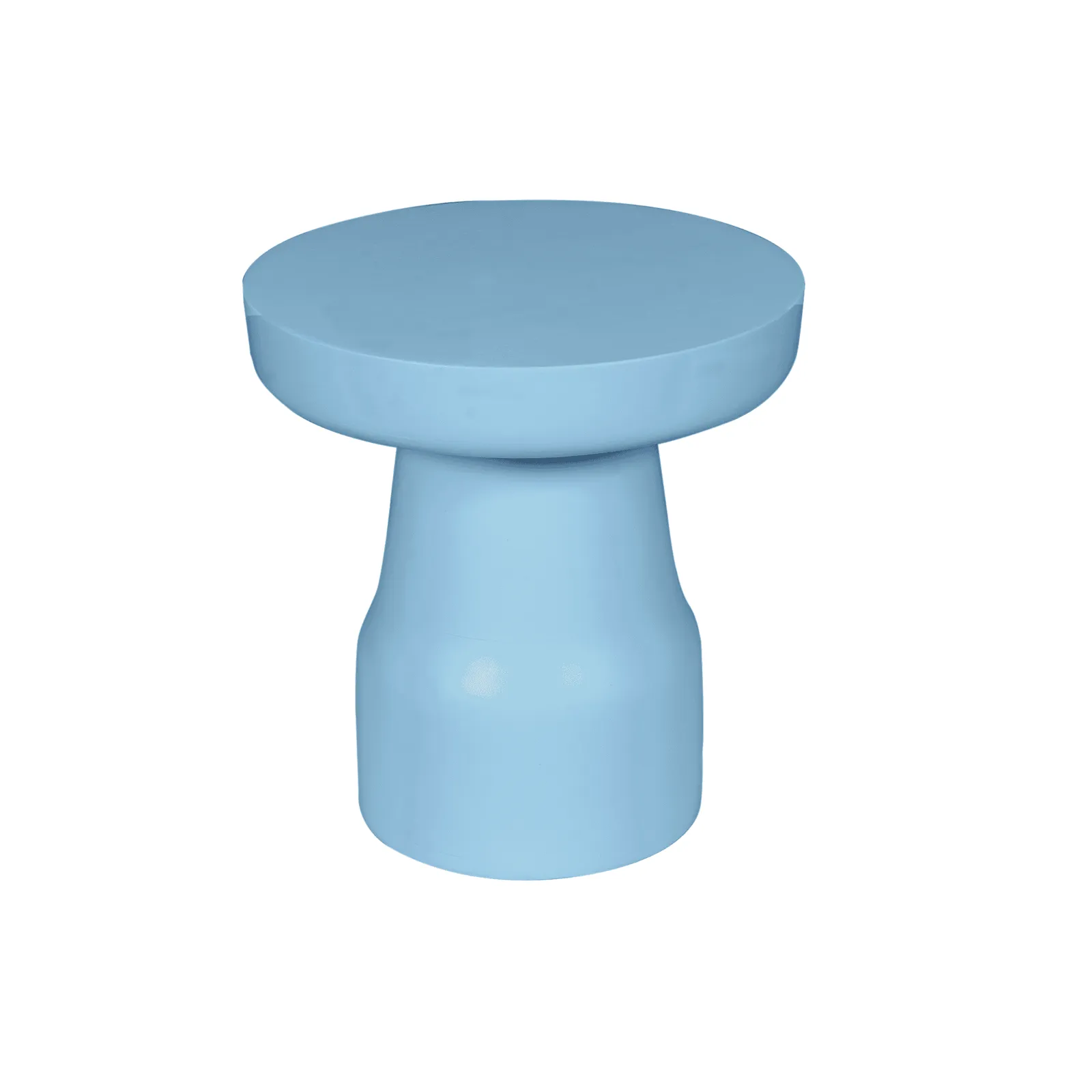 Side Table Drum Blue Mango Wood 40 cm - Starfurn
