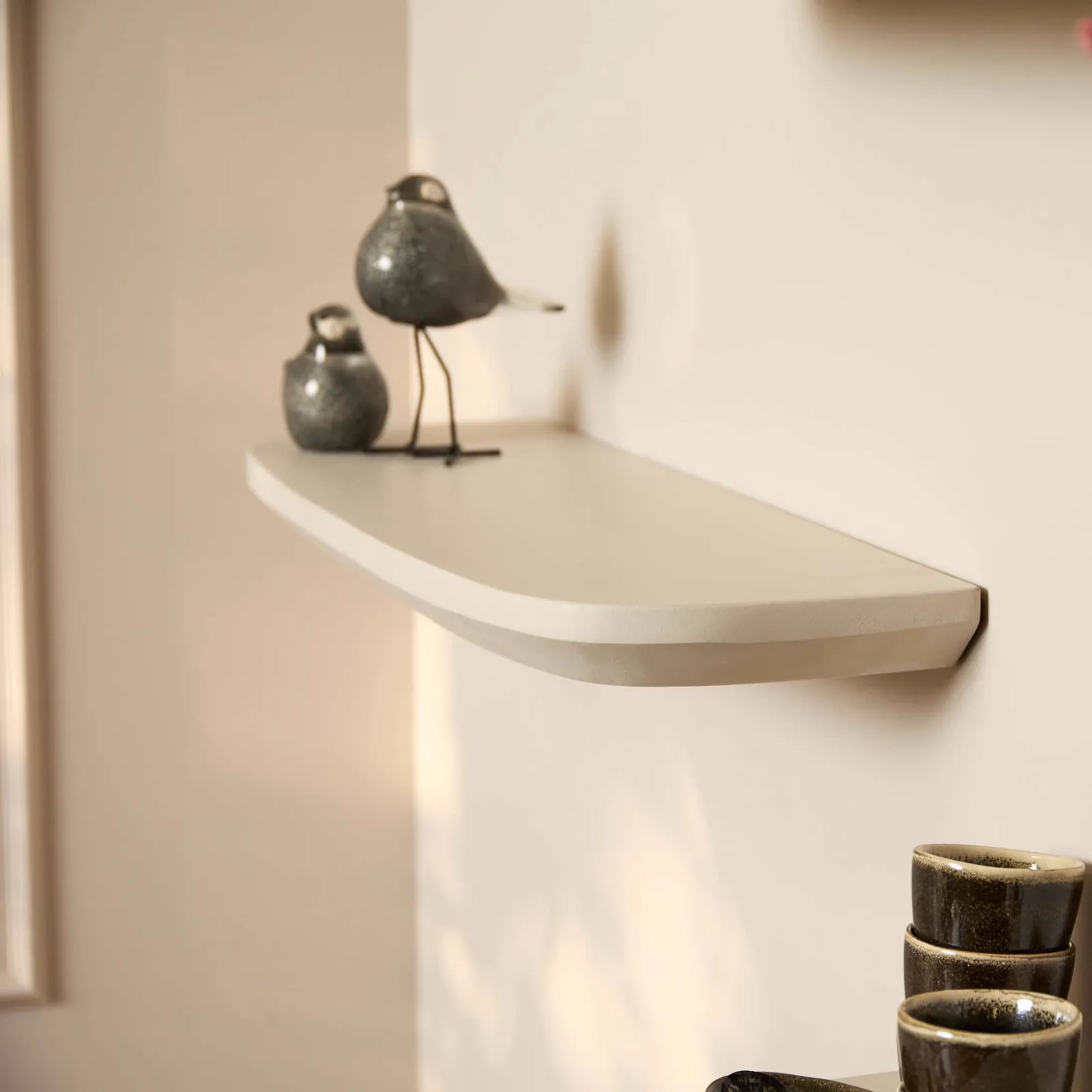 Gusta Wall Shelf Sand | 60 cm | Set of 3 - Starfurn