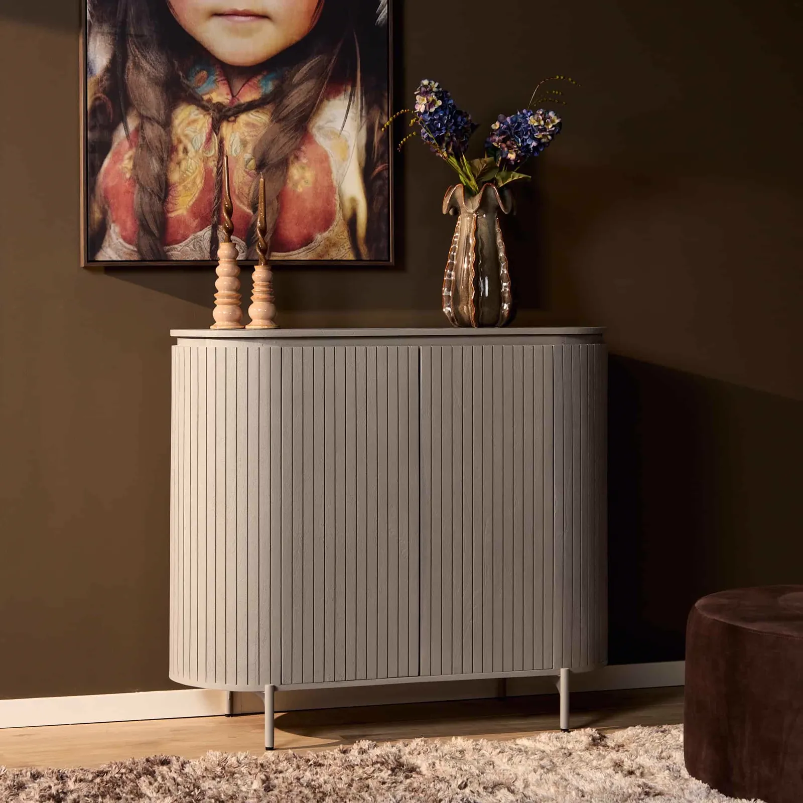 Solana Cabinet | 115 cm | Taupe - Starfurn