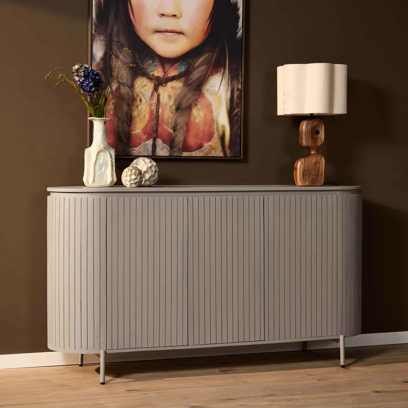 Solana Sideboard | 165 cm | Taupe - Starfurn