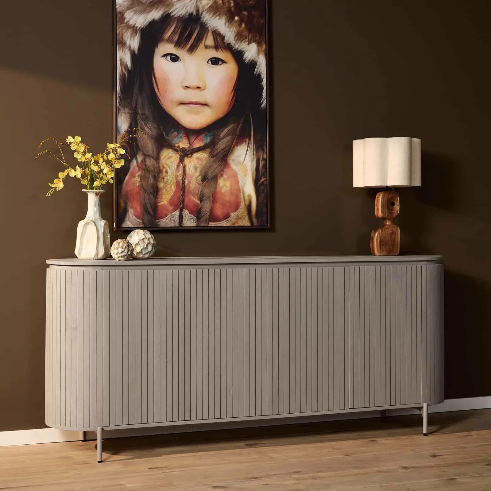 Solana Sideboard | 210 cm | Taupe - Starfurn