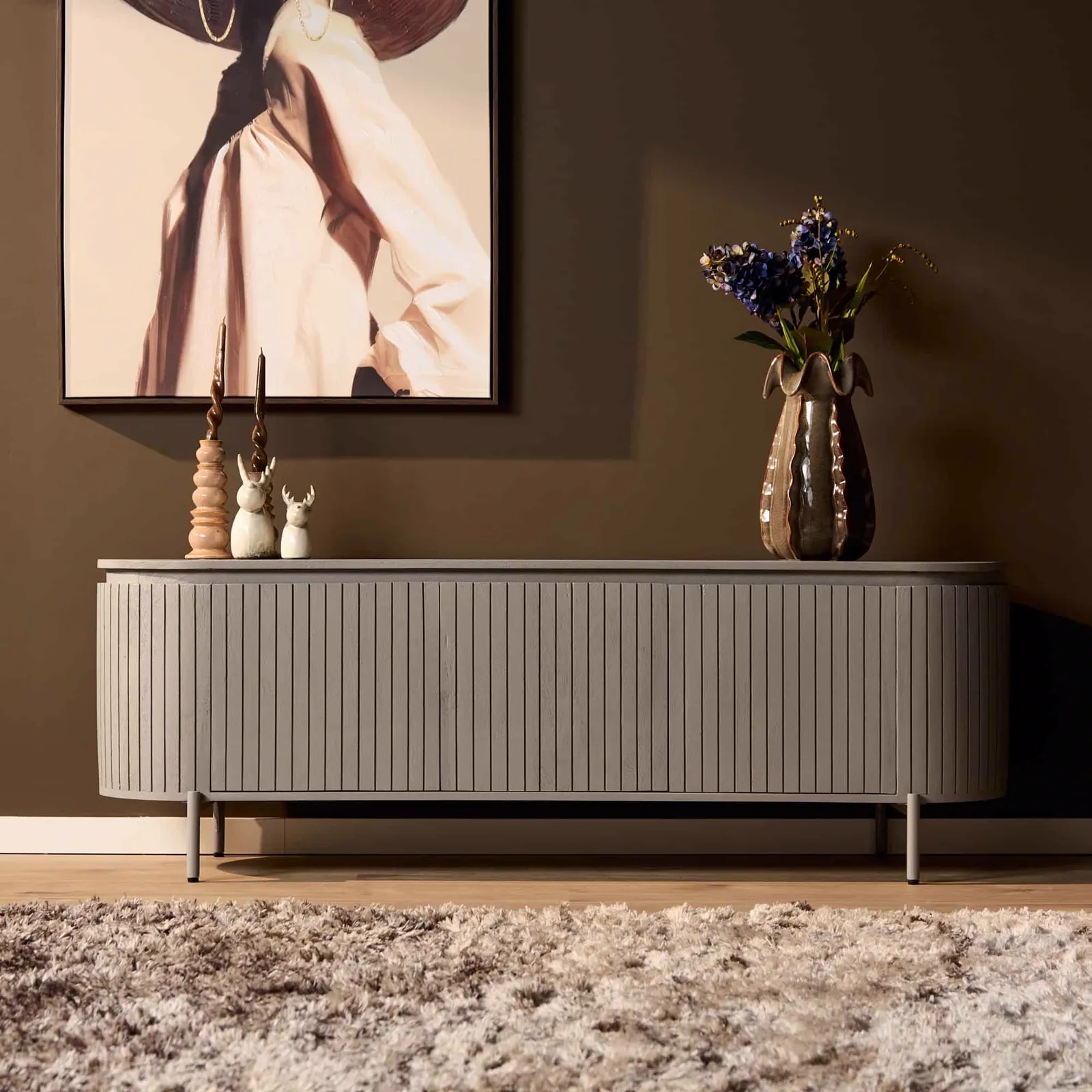TV Unit Solana | 165 cm | Taupe - Starfurn