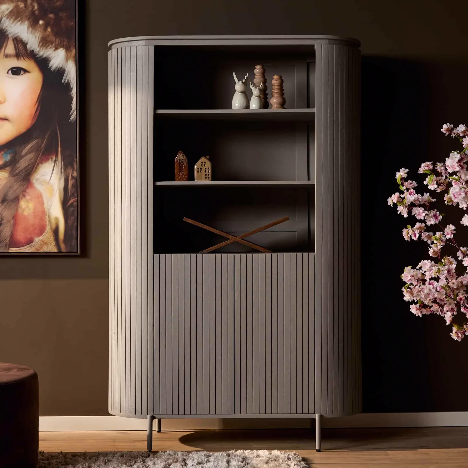 Solana Wall Cabinet | 115 cm | Taupe - Starfurn