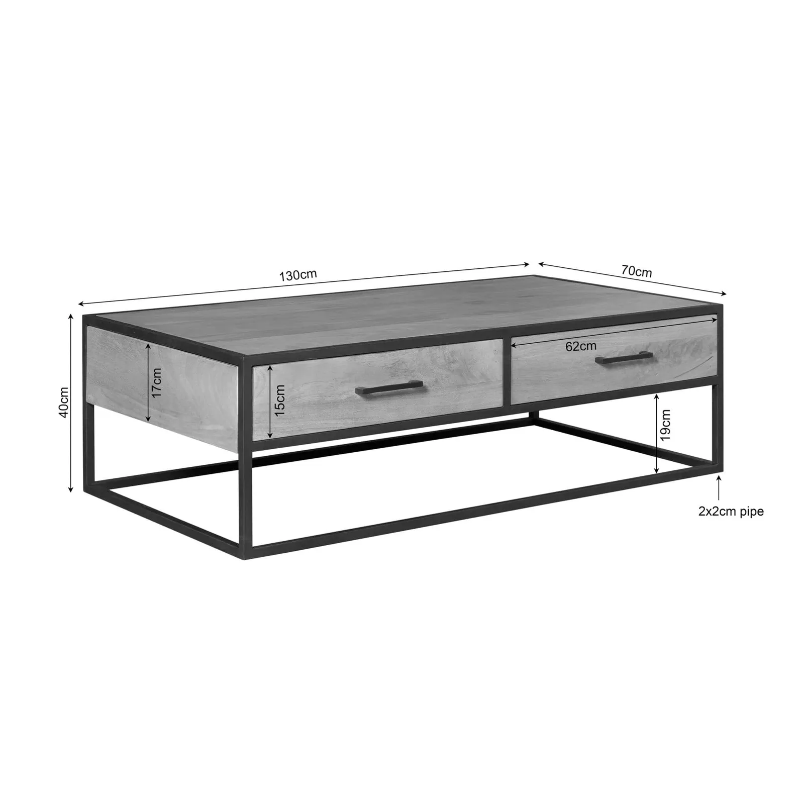 Coffee Table Dakota | 130 cm - Starfurn