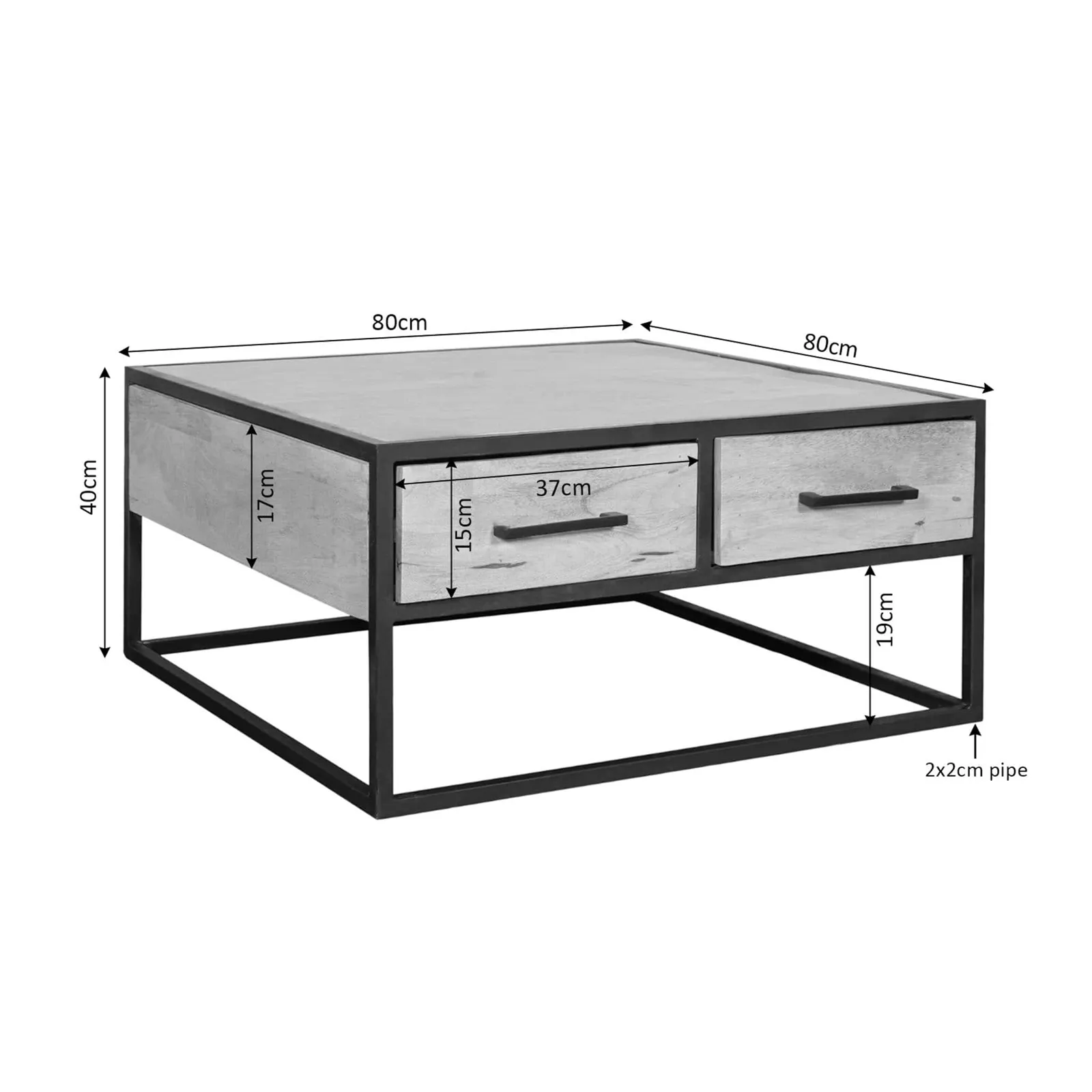 Coffee Table Dakota | 80 cm - Starfurn