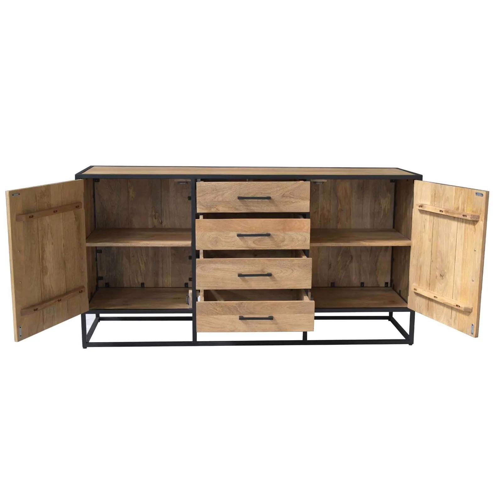 Dakota Sideboard Natural Mango Wood 165 cm - Starfurn