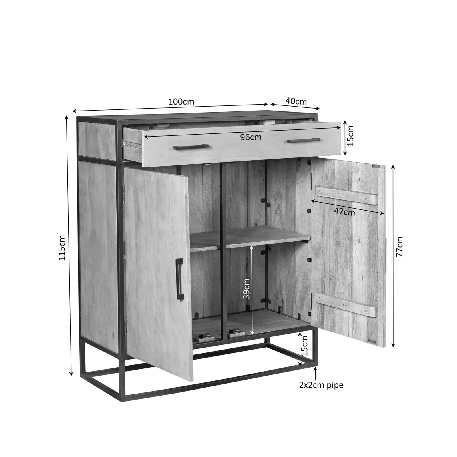 Dakota Cabinet | 100 cm - Starfurn