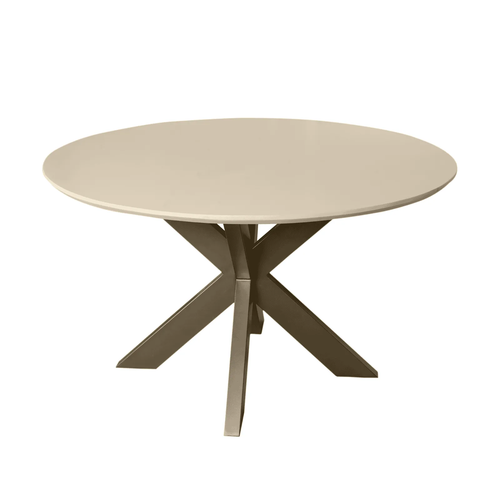 Madison Sand Round Dining Table Mango Wood 150 cm - Starfurn