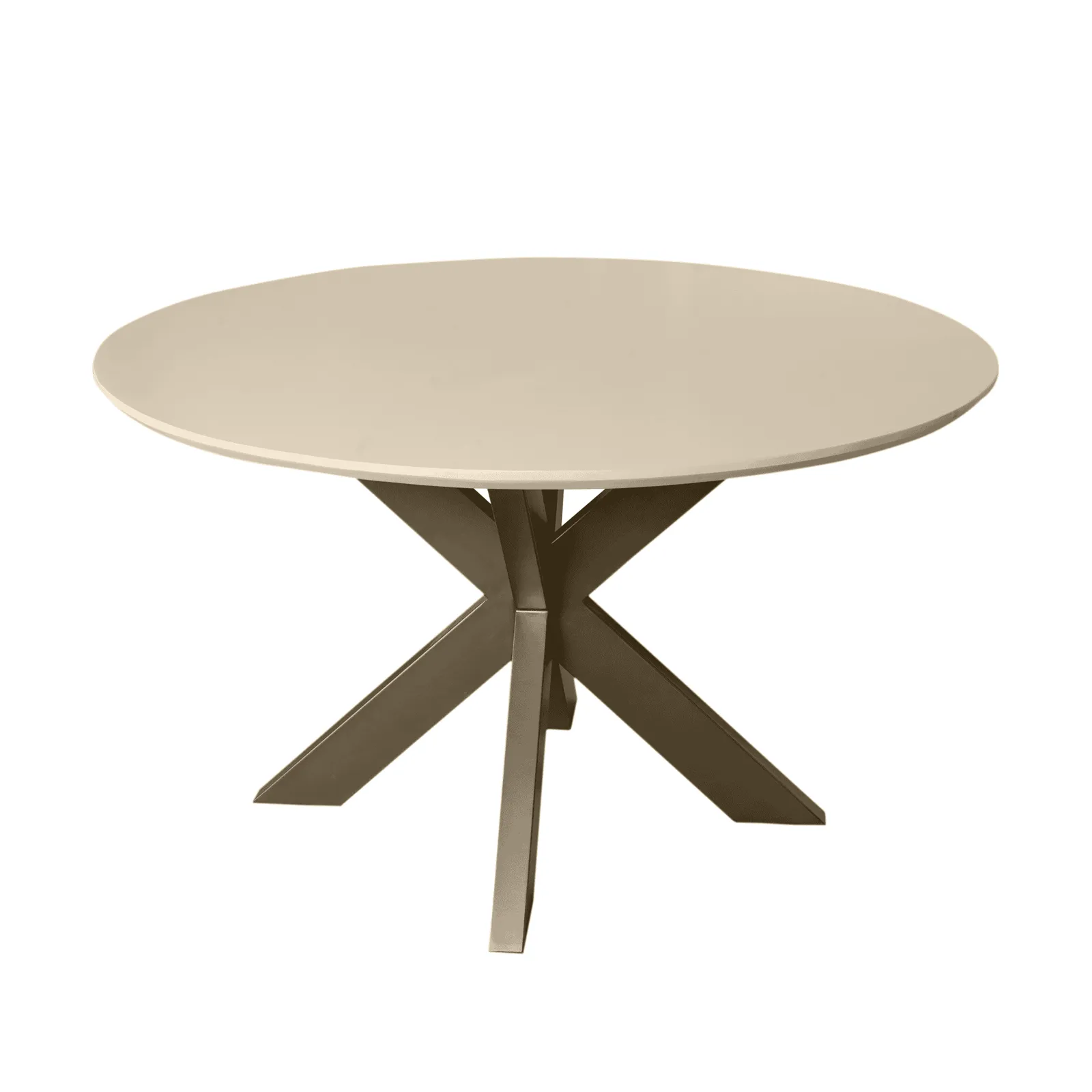 Madison Sand Round Dining Table Mango Wood 130 cm - Starfurn