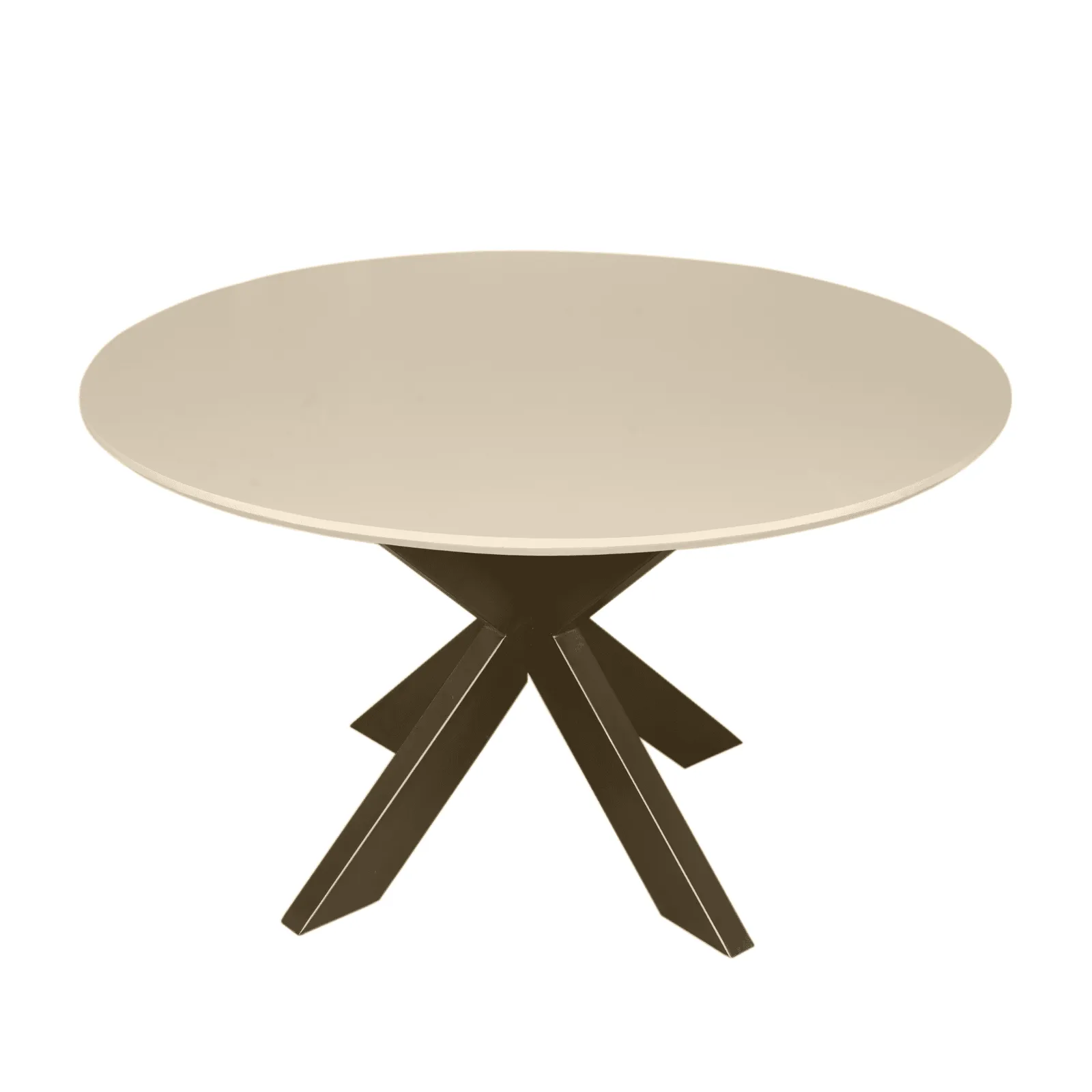 Madison Sand Round Dining Table Mango Wood 130 cm - Starfurn
