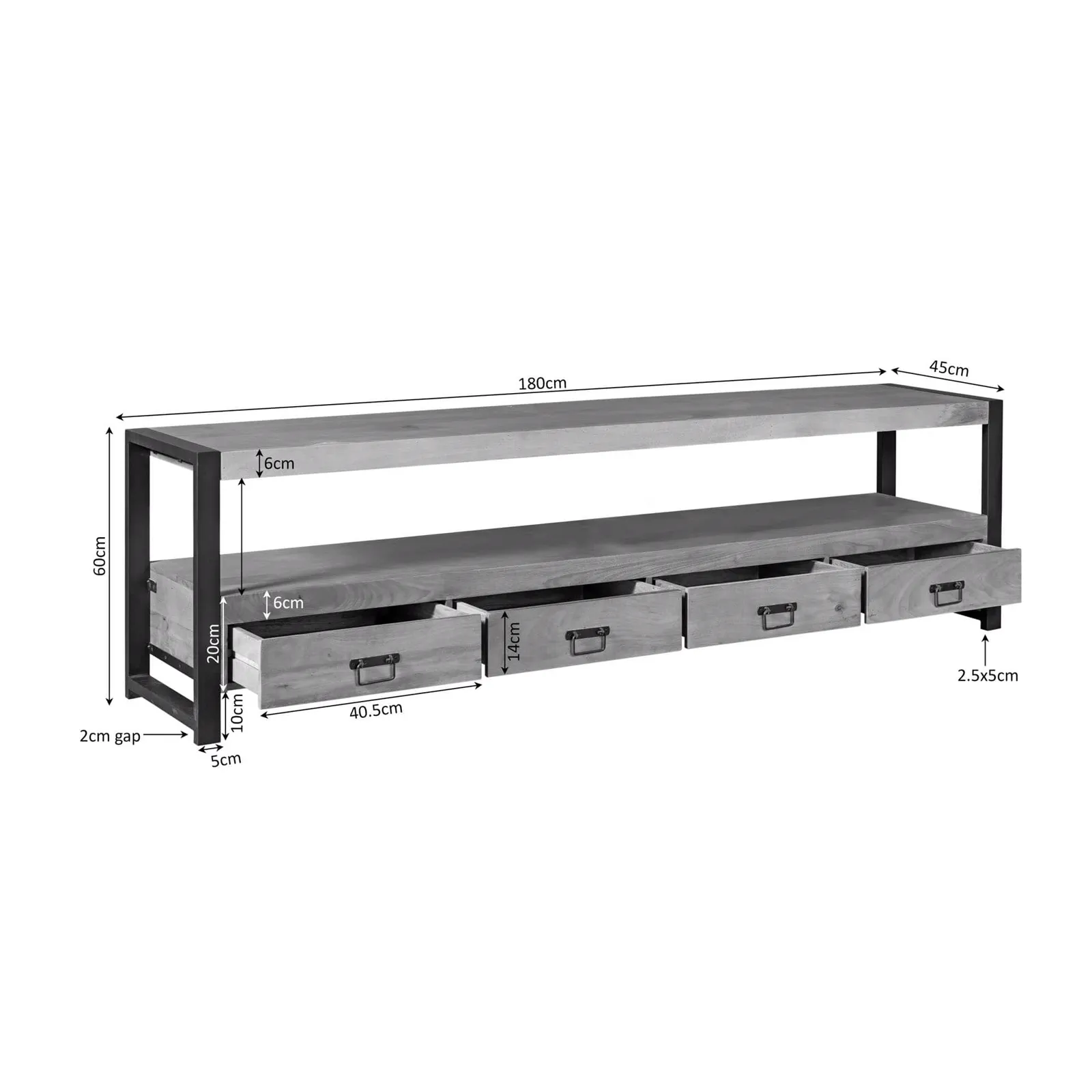 TV Unit Britt | 180 cm - Starfurn