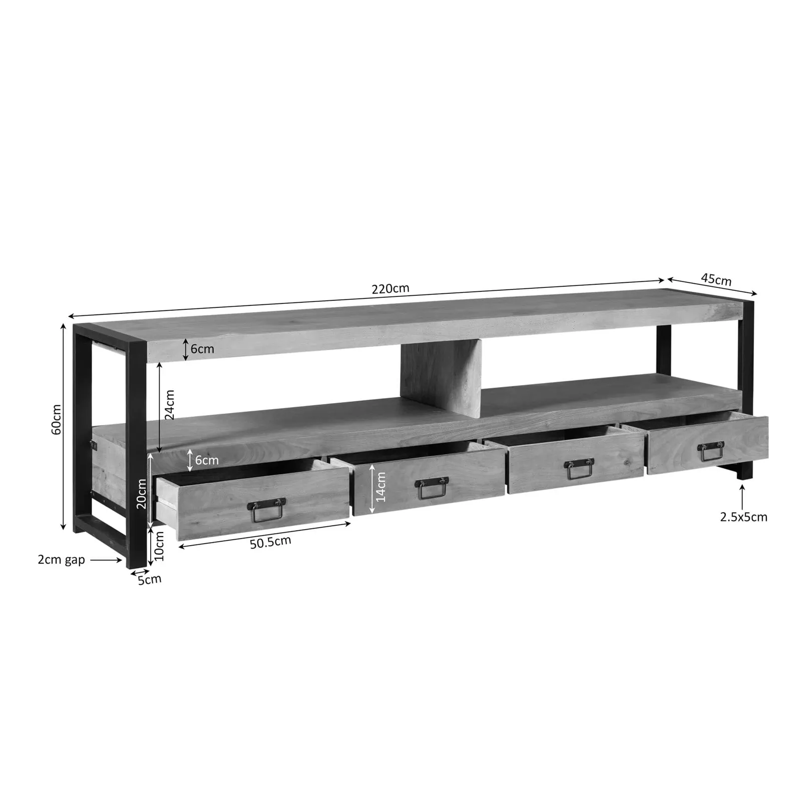 TV unit Britt | 220 cm - Starfurn