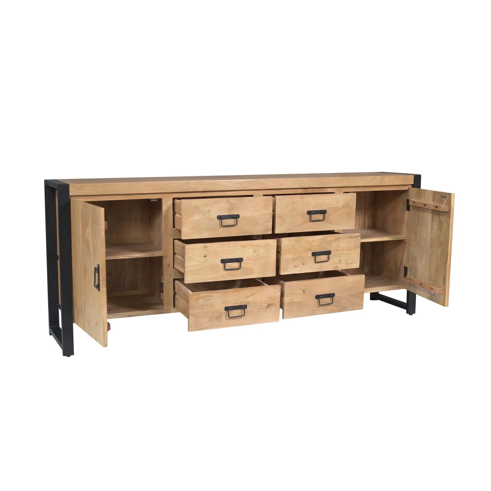 Britt Sideboard Natural Mango Wood 200 cm - Starfurn