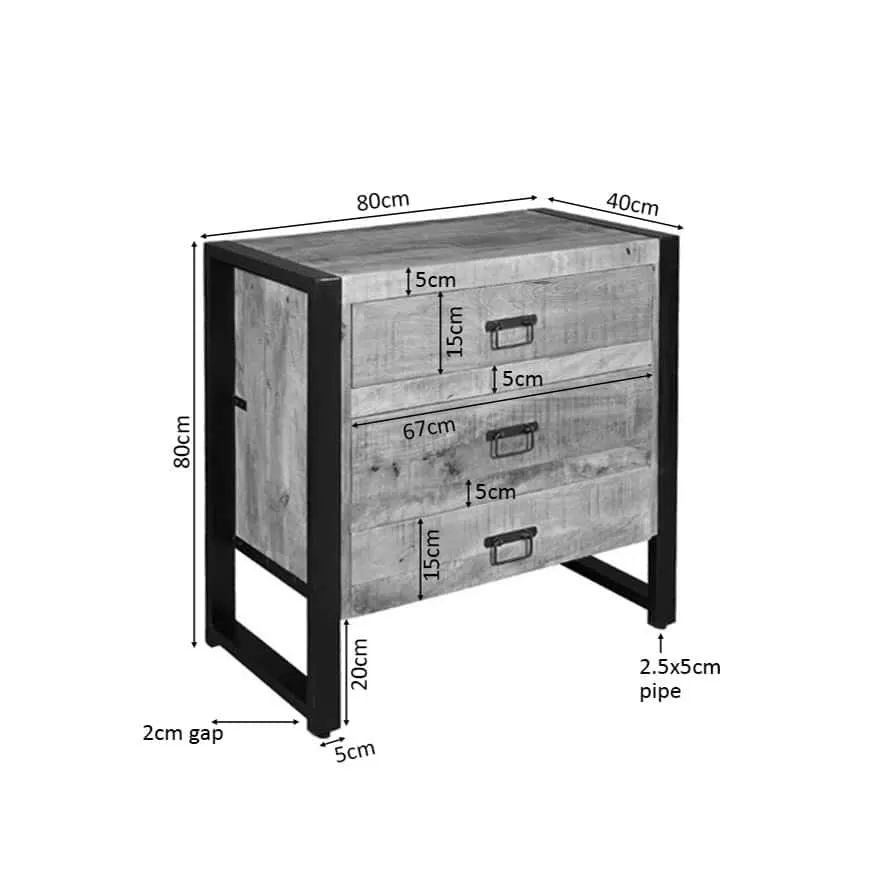 Chest of Drawers Britt | 3 drawers - Starfurn